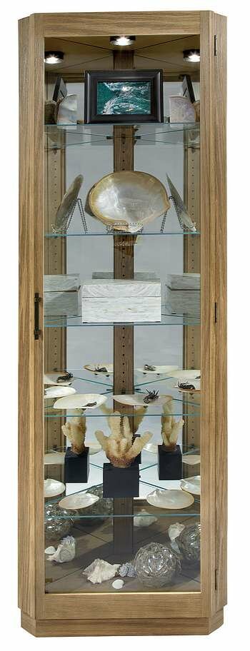 Howard Miller 680-567 Melissa Curio Cabinet in Driftwood