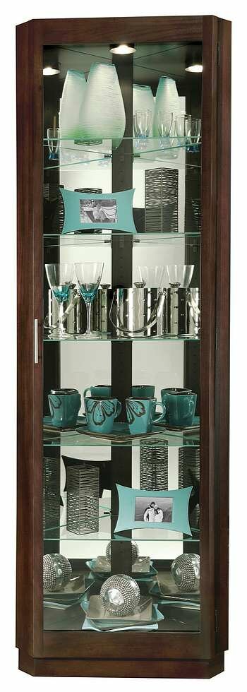 Howard Miller 680-568 Melissa III Curio Cabinet in Espresso