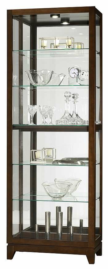 Howard Miller 680-588 Luke Curio Cabinet in Espresso