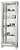 Howard Miller 680-590 Shayne Curio Cabinet in Silver