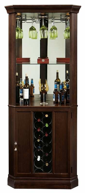 Howard Miller 690-007 Piedmont III Curio Cabinet in Espresso