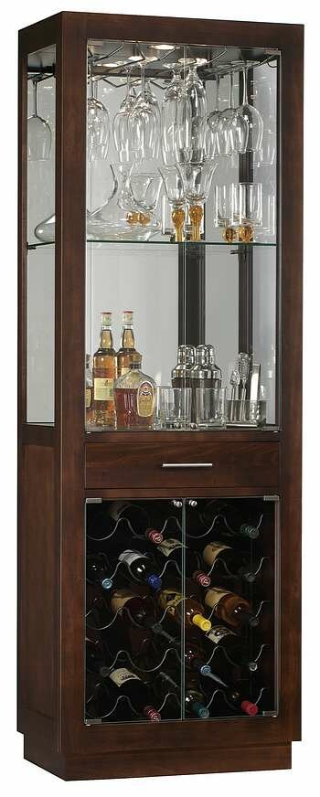 Howard Miller 690-031 Sienna Bay II Curio Cabinet in Espresso