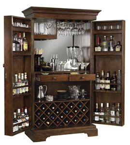 Howard Miller Sonoma Hide-A-Bar Wine Cabinet - 695-064