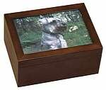 Howard Miller 800137 Fidelis Pet Funeral Urn in Windsor Cherry