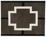 White Cross Wool Rug 8' X 10'
