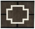 White Cross Wool Rug 8' X 10'