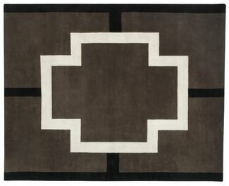 White Cross Wool Rug 8' X 10'