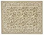 Border Scroll Rug - 8504