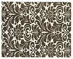 Brown Classic Frame Rug - 8507