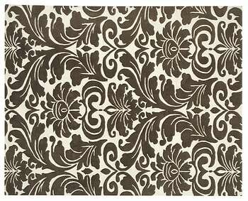 Brown Classic Frame Rug - 8507