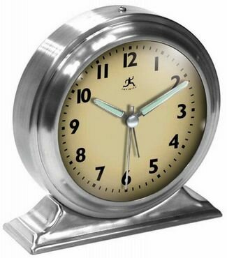 Infinity Boutique Silver Clock - 10415-1264