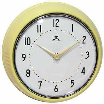 Infinity Instruments Retro Round Metal Wall Clock in Aurora 10940-AURA
