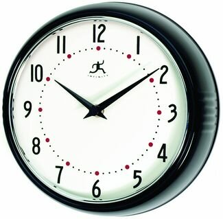 Infinity 9.5" The Retro in Black Clock - 10940-BLACK