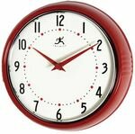 Infinity 9.5" The Retro in Red Clock - 10940-RED