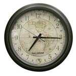 Infinity Instruments 16' Atomic Map Wall Clock - 11167NG-RC