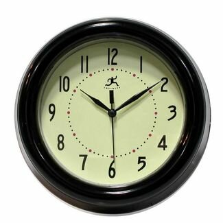 Infinity 8" Spartan Clock - 12836BK-2042