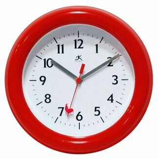 Infinity 8" Spartan Clock - 12836RD-2439