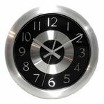 Infinity 10" Mercury Black Clock - 12977AL-2651BK