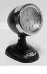Infinity 3.75" Retro Spot Light Alarm Clock in Black - 13194BK-CM2394