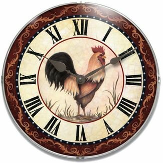 Infinity 11.75" The Chanticler Clock - 13259SV-2923