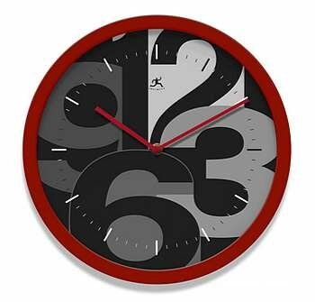 Infinity Instruments Mojo Red Clock - 13388RD-3510D