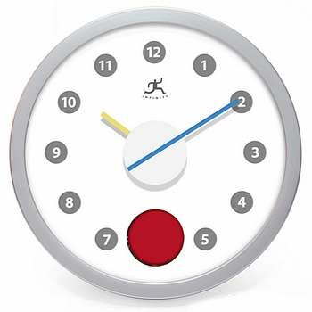 Infinity Instruments Red Eye Clock - 13388SV-3475