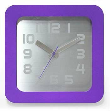Infinity Instruments Times2 Clock in Purple - 13654PR-3513