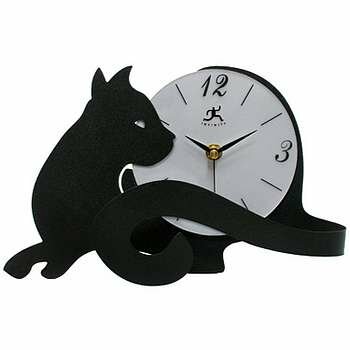 Infinity Instruments Cat Tail Table Clock - 13928-3066