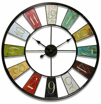 Infinity Instruments Kaleidoscope - Metal Wall Clock - 14024
