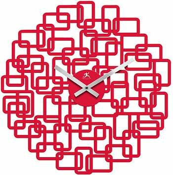 Infinity Instruments Helix - Red Resin Wall Clock - 14028