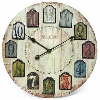 Infinity Instruments Weathered Plank Wall Clock - 14194-3258