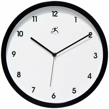 Infinity 12" Cirrus Black Clock - 14480BK-3023
