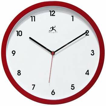 Infinity 12" Cirrus Red Clock - 14480RD-3023