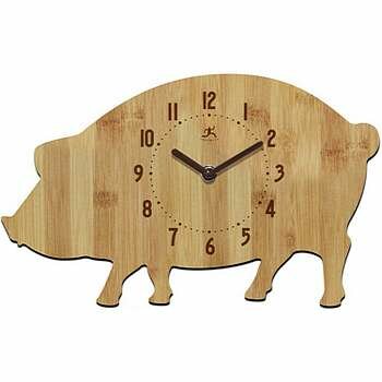 Infinity Instruments Pork Chop Clock - 14492BB-1263
