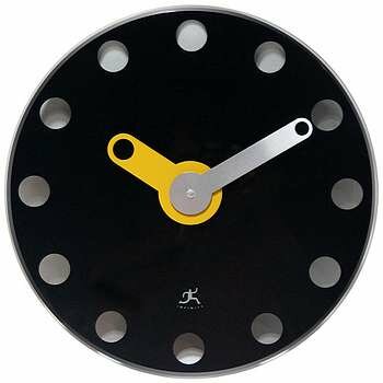 Infinity 14" Accent Black Clock - 14639BK-6700