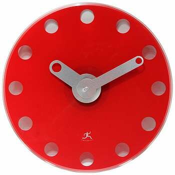Infinity 14" Accent Red Clock - 14639RD-6700