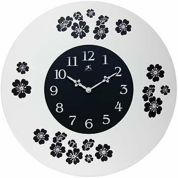 Infinity 22" Blossom Clock - 14739WH-3758BK