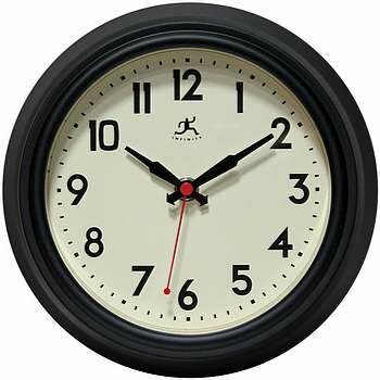 Infinity 8.5" Cuccina Black Clock - 14751BK-3773