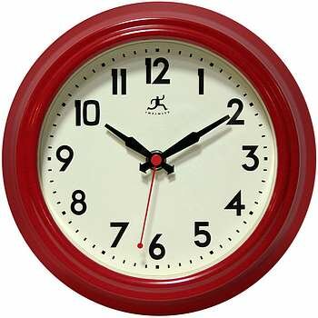Infinity 8.5" Cuccina Red Clock - 14751RD-3773