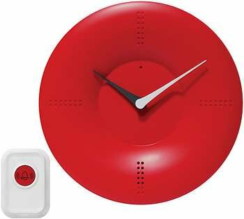 Infinity 10" Red Doorbell Clock - 14766RD