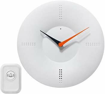 Infinity 10" White Doorbell Clock - 14766WH