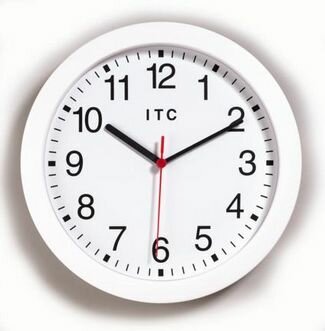 Infinity 11.5" Basic White Clock - 90-0010-2