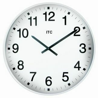 Infinity 19" Oversize White Clock - 90-0019-2