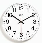 Infinity 12" Basic White Clock - 90-1202