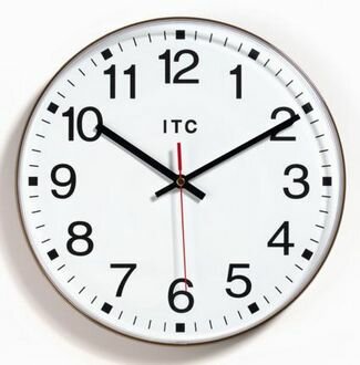 Infinity 12" Basic Brown Clock - 90-1204