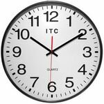 Infinity 14" Flush Mount Black Clock - 90-FM14-1