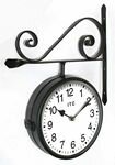 Infinity 9" Double Sided Black Clock - 91-DS09-1