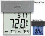 La Crosse Technology Solar Powered Window Outdoor Thermometer 306-605