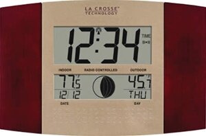 La Crosse Technology Atomic Digital Wall Clock & Weather Station