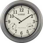 La Crosse Technology 18" Pewter Analog Atomic Clock - WT-3181P-DT